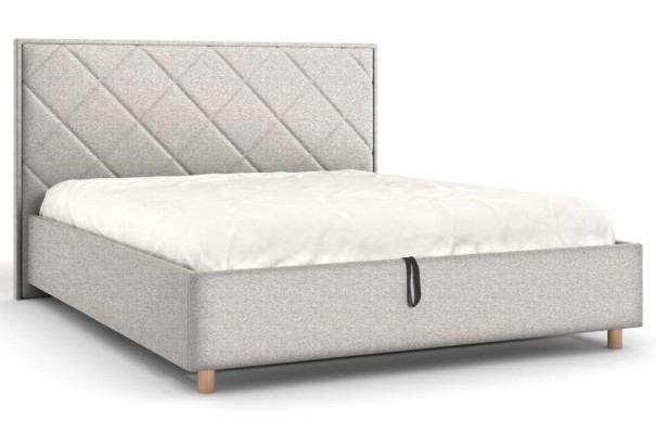 Krásne čelo Klinmam Madison s čalúnenými štvorcami sa vyznačuje nápaditým dizajnom a dokonalým remeselným spracovaním.