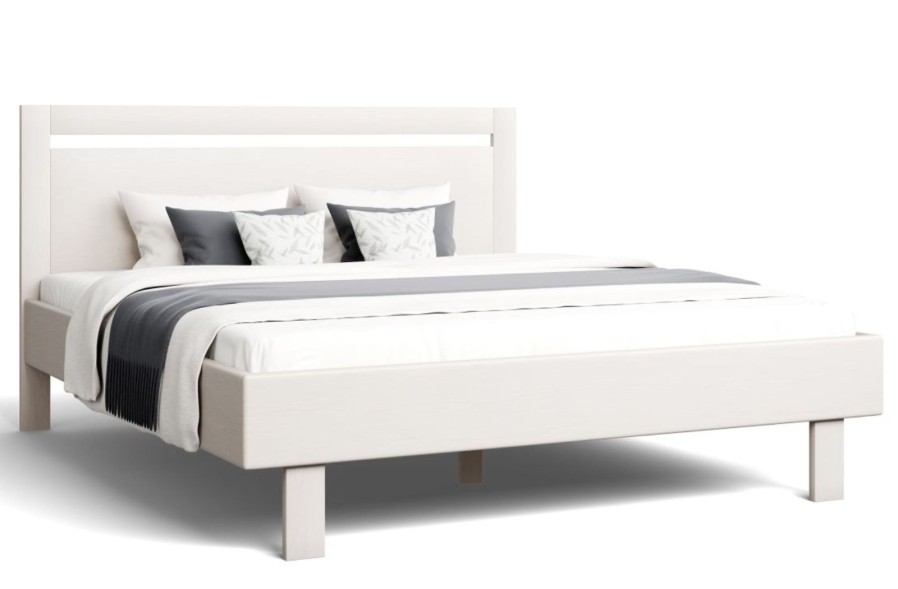 Posteľ Matera už pri prvom pohľade zaujme svojím tvarom a jednoduchým moderným dizajnom.