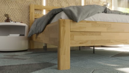 Vzdušná posteľ z kvalitného bukového alebo dubového dreva