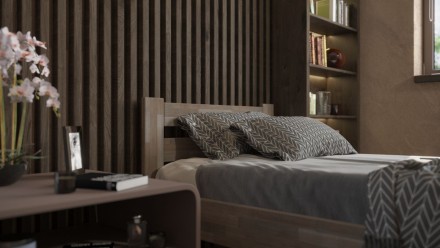 Posteľ z bukového alebo dubového masívu