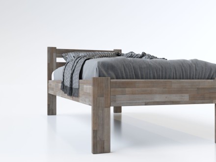 Posteľ z bukového alebo dubového masívu