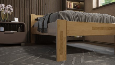 Posteľ z bukového alebo dubového masívu
