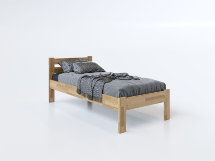 Posteľ z bukového alebo dubového masívu