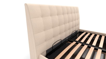 Elegantná posteľ Nashwille sa vďaka svojmu čelu hodí do každej spálne, ktorú ozvláštni a  zároveň rozjasní.