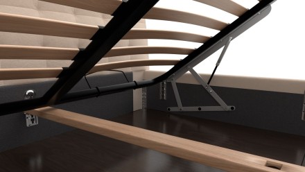 Elegantná posteľ Nashwille sa vďaka svojmu čelu hodí do každej spálne, ktorú ozvláštni a  zároveň rozjasní.