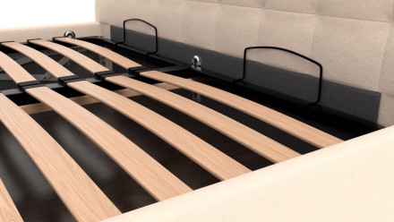 Elegantná posteľ Nashwille sa vďaka svojmu čelu hodí do každej spálne, ktorú ozvláštni a  zároveň rozjasní.