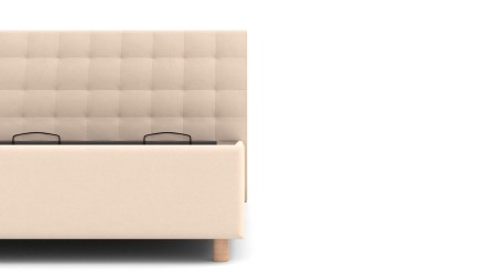 Elegantná posteľ Nashwille sa vďaka svojmu čelu hodí do každej spálne, ktorú ozvláštni a  zároveň rozjasní.