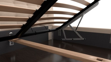 Elegantná posteľ Nashwille sa vďaka svojmu čelu hodí do každej spálne, ktorú ozvláštni a  zároveň rozjasní.