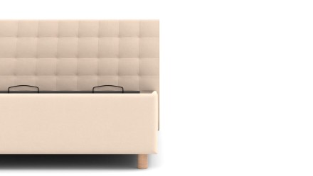 Elegantná posteľ Nashwille sa vďaka svojmu čelu hodí do každej spálne, ktorú ozvláštni a  zároveň rozjasní.