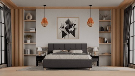 Čelo Boston s  prešívaním pôsobí moderným dojmom, ktorý sa hodí do každej spálne.