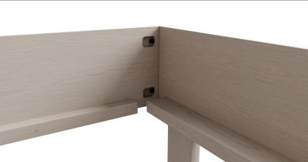 Posteľ Matera už pri prvom pohľade zaujme svojím tvarom a jednoduchým moderným dizajnom.