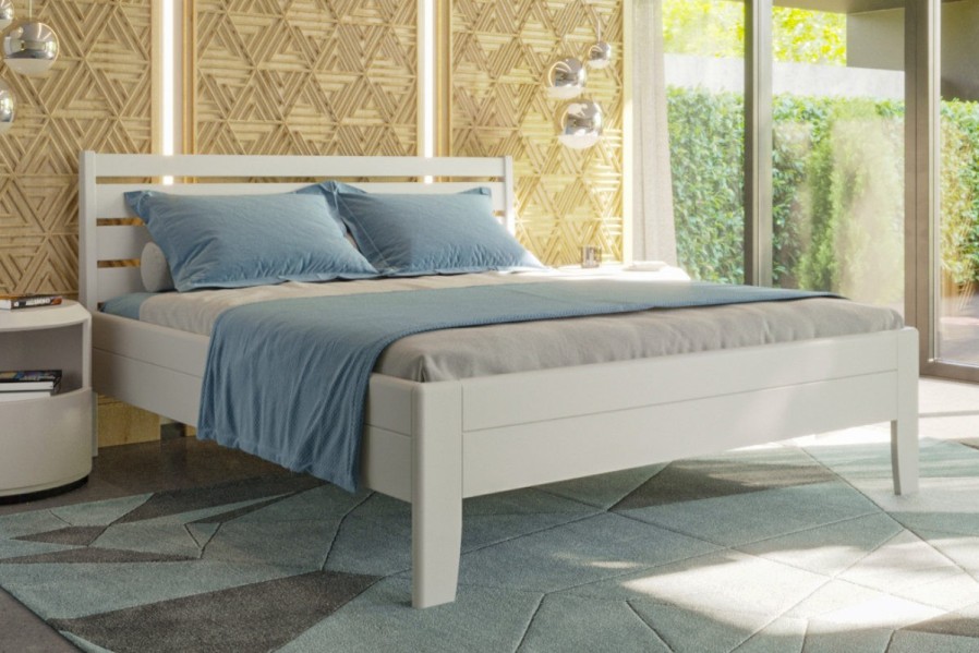 Celomasívna posteľ Lugo prinesie aj do vašej spálne malý kúsok prírody a dodá spánku a relaxácii nový rozmer.