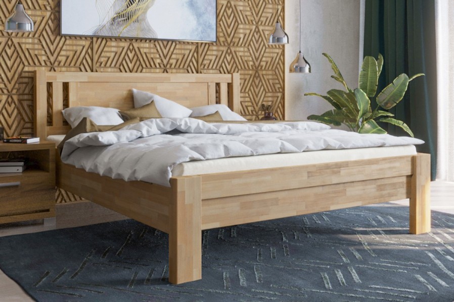 Robustná masívna posteľ Sion H2 bude dôstojnou dominantou vašej spálne, do ktorej prinesie útulnosť aj komfort.