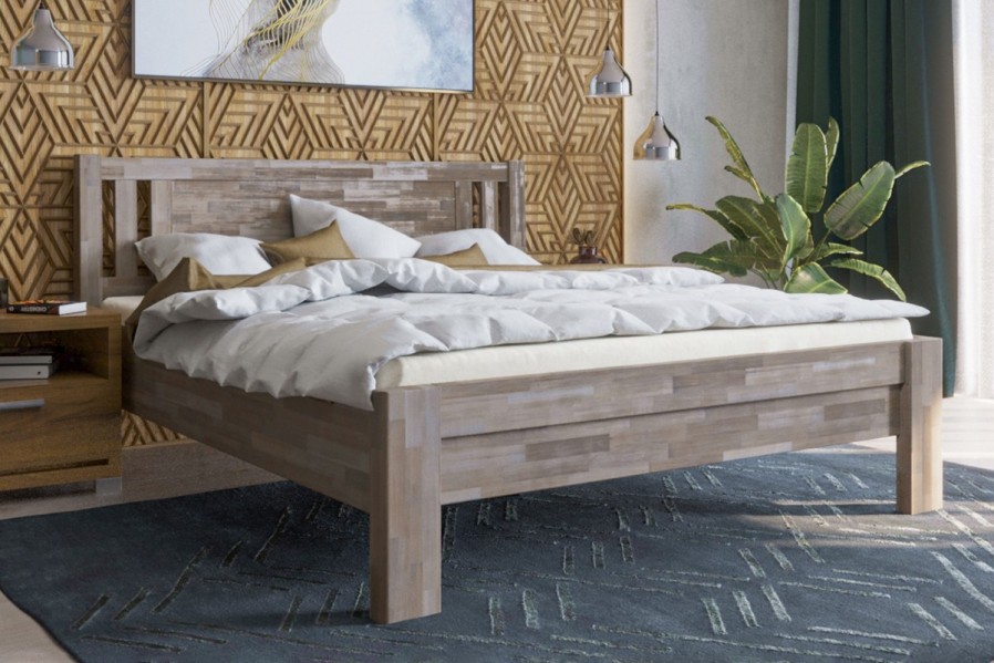 Robustná masívna posteľ Sion H2 bude dôstojnou dominantou vašej spálne, do ktorej prinesie útulnosť aj komfort.