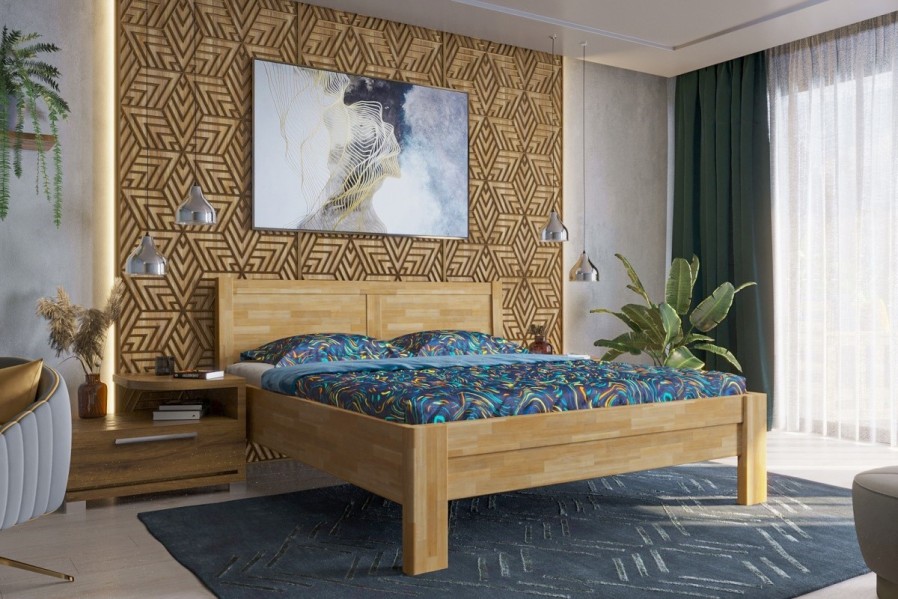 Robustná masívna posteľ Sion H3 bude dôstojnou dominantou vašej spálne, do ktorej prinesie útulnosť aj komfort.