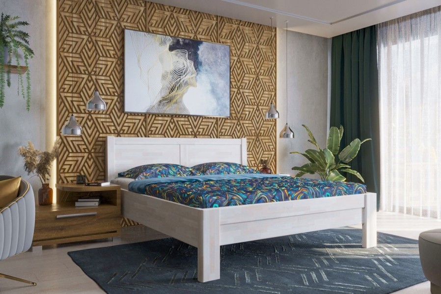 Robustná masívna posteľ Sion H3 bude dôstojnou dominantou vašej spálne, do ktorej prinesie útulnosť aj komfort.