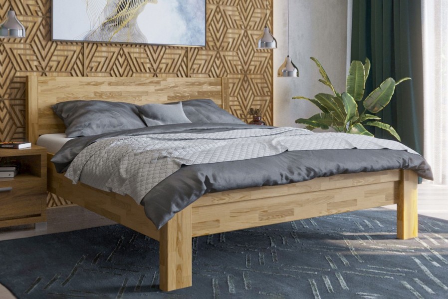 Robustná masívna posteľ Sion H1 bude dôstojnou dominantou vašej spálne, do ktorej prinesie útulnosť aj komfort.