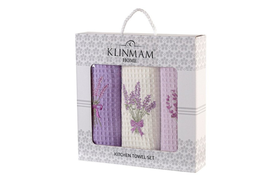 Dodajte svojej kuchyni nádych elegancie s darčekovou sadou utierok Klinmam Home. Súprava troch utierok zo 100% výberovej bavlny kombinuje mimoriadnu mäkkosť s praktickou savosťou. Vďaka jemným farbám a precíznym výšivkám s motívmi kávy, levandule či olív sú nielen nepostrádateľným pomocníkom, ale aj vkusným doplnkom.