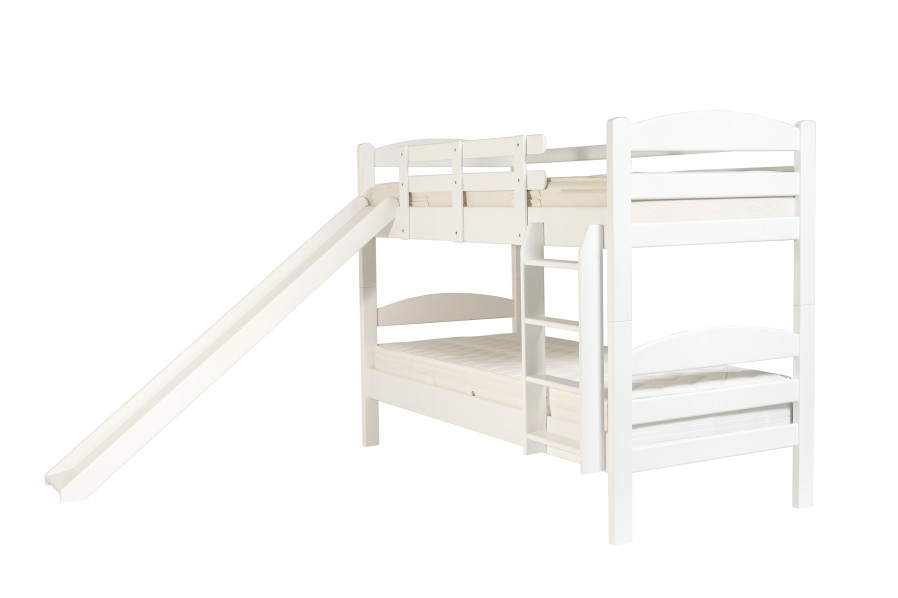 Kvalitná drevená poschodová posteľ Cholet je vyrobená z bukového dreva.