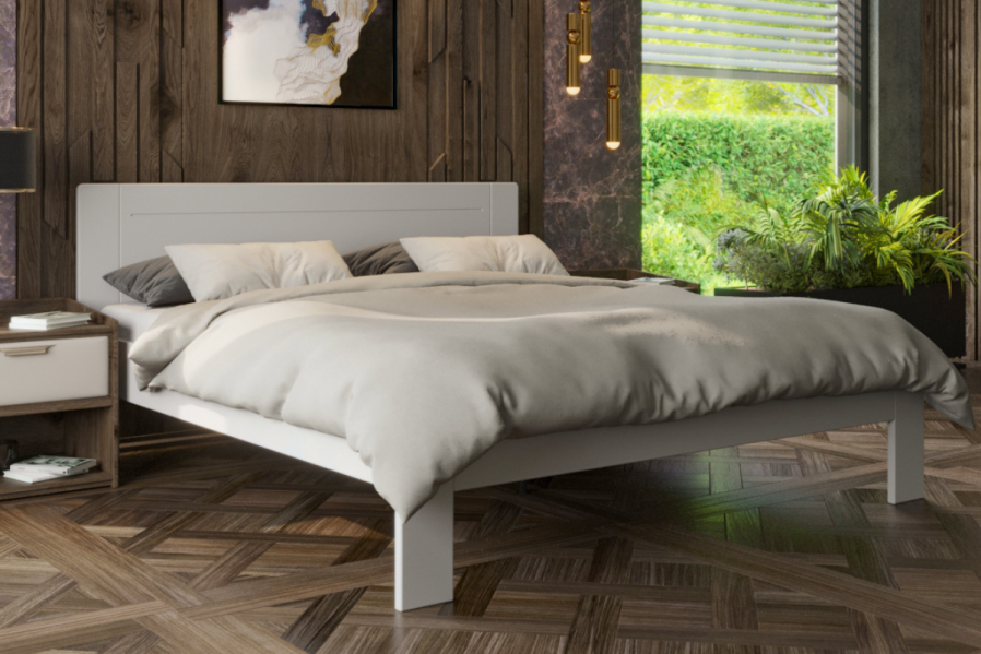 Hľadáte kvalitnú posteľ, s ktorou budete spokojní roky? Už nehľadajte.  Posteľ Amien s jednoduchým a praktickým plným čelom je tá správna voľba.