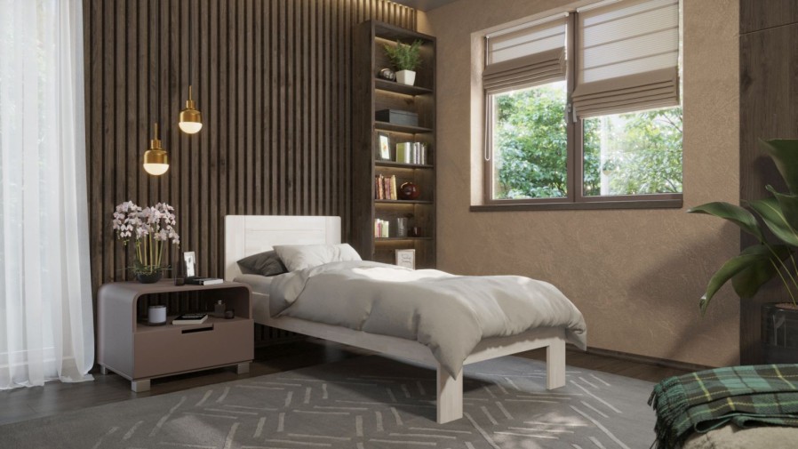 Hľadáte kvalitnú posteľ, s ktorou budete spokojní roky? Už nehľadajte.  Posteľ Amien s jednoduchým a praktickým plným čelom je tá správna voľba.