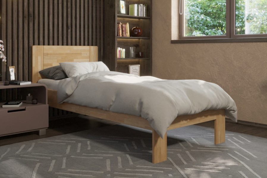 Hľadáte kvalitnú posteľ, s ktorou budete spokojní roky? Už nehľadajte.  Posteľ Amien s jednoduchým a praktickým plným čelom je tá správna voľba.