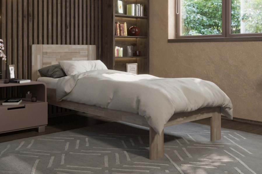 Hľadáte kvalitnú posteľ, s ktorou budete spokojní roky? Už nehľadajte.  Posteľ Amien s jednoduchým a praktickým plným čelom je tá správna voľba.