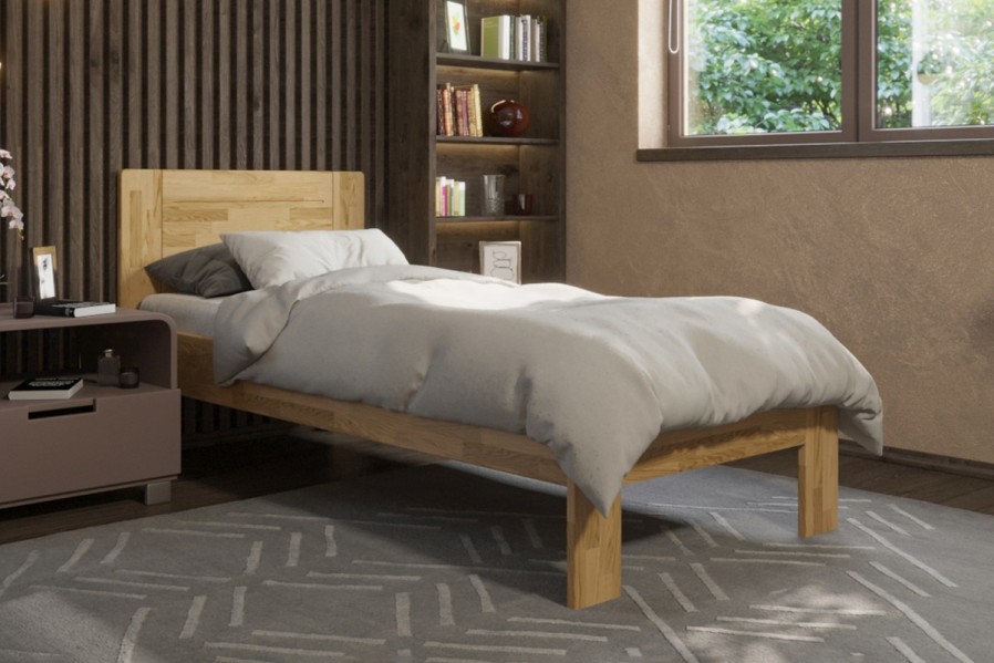 Hľadáte kvalitnú posteľ, s ktorou budete spokojní roky? Už nehľadajte.  Posteľ Amien s jednoduchým a praktickým plným čelom je tá správna voľba.