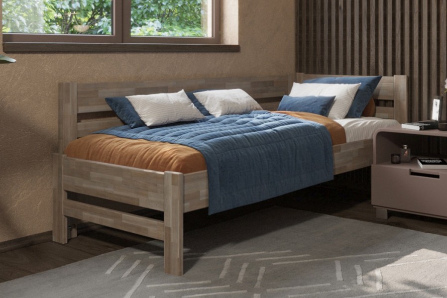 Vyberáte posteľ, ktorá vám vydrží niekoľko desiatok rokov? S celomasívnou posteľou Wanda sa to dá.