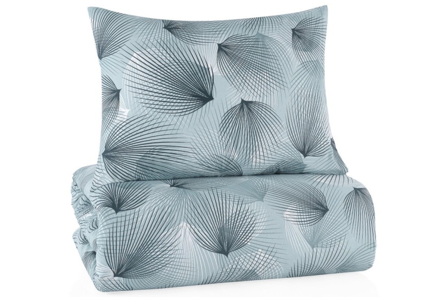 Obliečky Ocean Leafs sú príjemné na dotyk, skvele odvádzajú vlhkosť a takmer sa nekrčia.