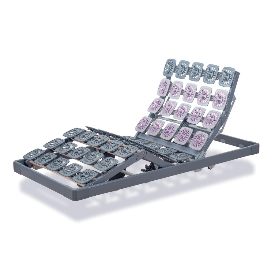 TEMPUR® Premium Flex 4000 je motorový rošt so 4 motormi, ktoré umožňujú nájsť si jednoducho dokonalú polohu v oblasti hlavy, chrbta, stehien a lýtok.