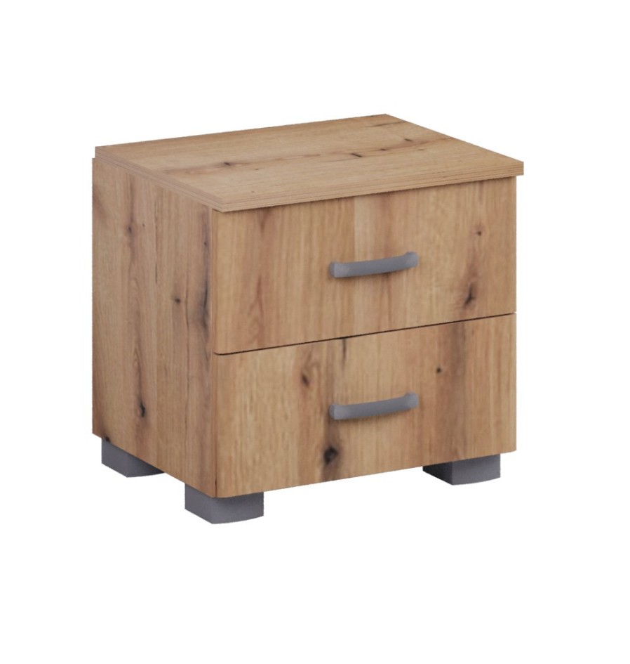 Nočné stolíky Matis 2F vznikli spojením moderných materiálov a minimalistického dizajnu.