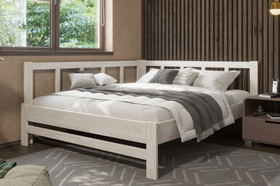 Milujete vôňu dreva? Tak je táto celomasívna posteľ perfektnou voľbou pre vás, pretože je z najkvalitnejších drevín buku a dubu.
