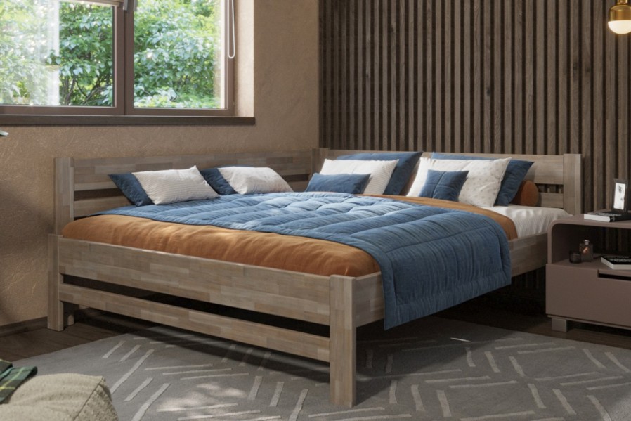 Vyberáte posteľ, ktorá vám vydrží niekoľko desiatok rokov? S celomasívnou posteľou Wanda sa to dá.