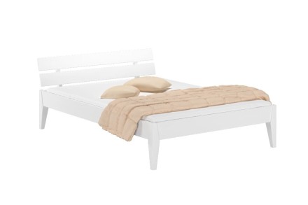 Posteľ Alan má skvelú konštrukciu z borovicového dreva. Pevná, povrchovo upravená bielením alebo pokrytá bezfarebným lakom.