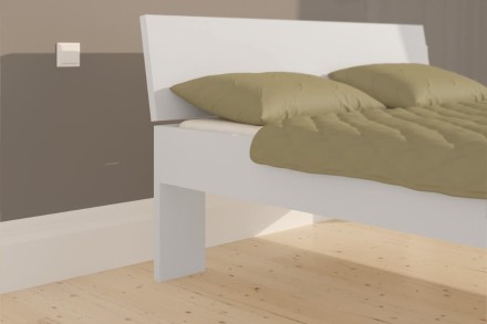 Posteľ Louis je vyrobená z veľmi tvrdého dreva. Pevná konštrukcia zaistí, že nikde nič nevŕzga ani nepraská.