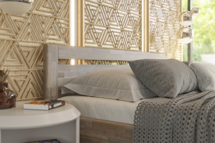 Posteľ Venta si môžete vybrať v prevedení z masívneho dubového alebo bukového dreva.