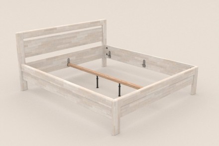 Posteľ Venta si môžete vybrať v prevedení z masívneho dubového alebo bukového dreva.