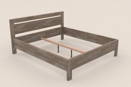 Posteľ Venta si môžete vybrať v prevedení z masívneho dubového alebo bukového dreva.