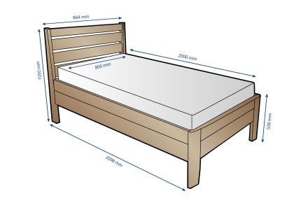 Celomasívna posteľ Lugo prinesie aj do vašej spálne malý kúsok prírody a dodá spánku a relaxácii nový rozmer.