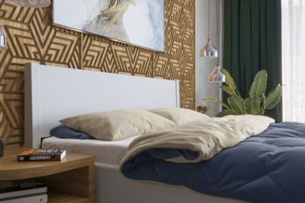 Robustná masívna posteľ Sion K1 bude dôstojnou dominantou vašej spálne, do ktorej prinesie útulnosť aj komfort.