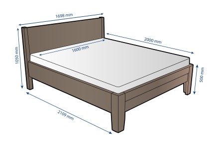 Robustná masívna posteľ Sion K1 bude dôstojnou dominantou vašej spálne, do ktorej prinesie útulnosť aj komfort.