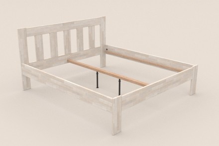 Utena predstavuje vzdušnú elegantnú posteľ z masívu s vertikálne členeným hlavovým čelom.