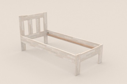 Utena predstavuje vzdušnú elegantnú posteľ z masívu s vertikálne členeným hlavovým čelom.