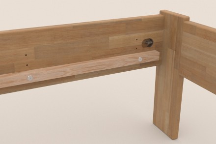 Utena predstavuje vzdušnú elegantnú posteľ z masívu s vertikálne členeným hlavovým čelom.