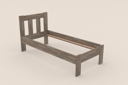 Utena predstavuje vzdušnú elegantnú posteľ z masívu s vertikálne členeným hlavovým čelom.