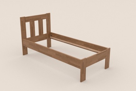 Utena predstavuje vzdušnú elegantnú posteľ z masívu s vertikálne členeným hlavovým čelom.