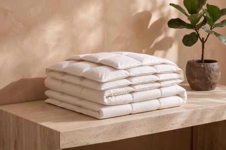 Luxusná páperová prikrývka Klinmam Home Pure Elegance predstavuje vrchol komfortu vďaka kombinácii najjemnejšieho husieho páperia a exkluzívnej egyptskej bavlny. Vyniká prirodzenou termoreguláciou a schopnosťou udržať ideálnu mikroklímu po celú noc, čím zaisťuje nerušený spánok v maximálnom pohodlí.