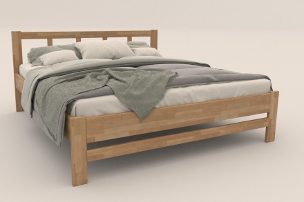 Milujete vôňu dreva? Tak je táto celomasívna posteľ perfektnou voľbou pre vás, pretože je z najkvalitnejších drevín buku a dubu