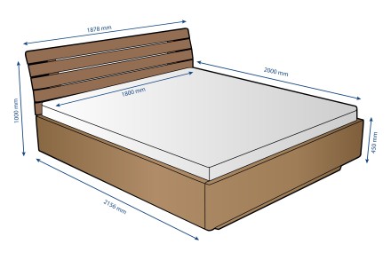 Ak dávate prednosť prírodným materiálom pred textíliami, potom by vo vašom výbere nemala chýbať celomasívna posteľ Air z dubu či buku.